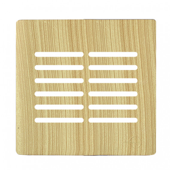 Placa p/ 12 Interruptores (especial) 4x4 - Novara Maple